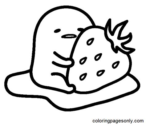 Gudetama Lazy Egg Coloring Page Coloring Pages