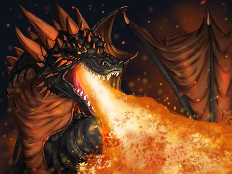 Dragon digital painting by Bumblefuzz94 on DeviantArt