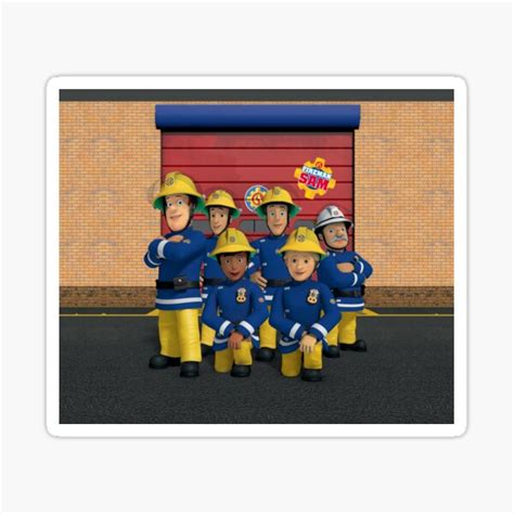 "Fireman Sam Company" Sticker by YourFavouriteSI | Redbubble