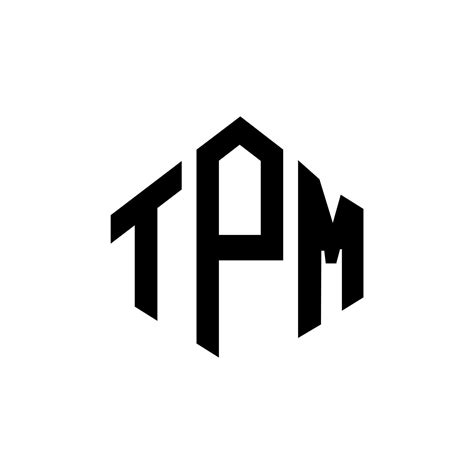 TPM letter logo design with polygon shape. TPM polygon and cube shape ...