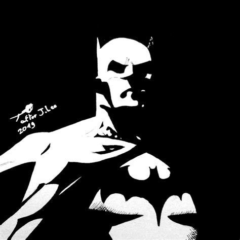 Batman Artwork Black And White