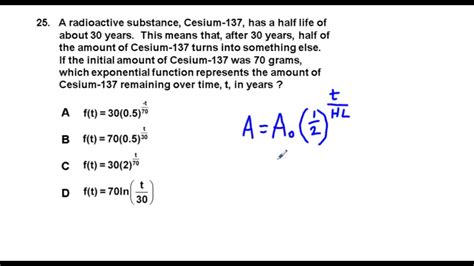 How To Solve Half Life Problems Math