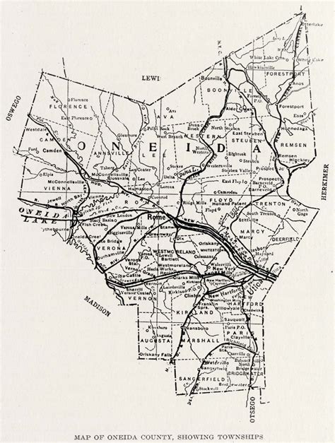 History of the Mohawk Valley: Gateway to the West 1614-1925 — Map of ...