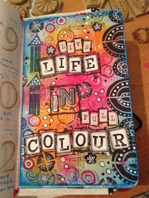 New and improved ! | Art journal, Art journal cover, Mixed media art ...