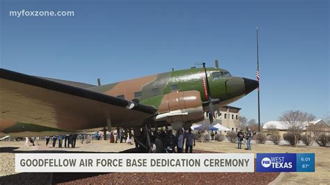 Goodfellow Air Force Base hosts dedication ceremony in memory of two ...