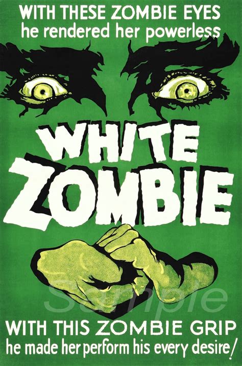 Vintage White Zombie Movie Poster Print - Etsy