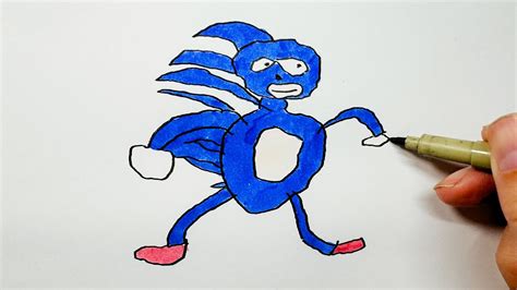 How to Draw Sanic - YouTube