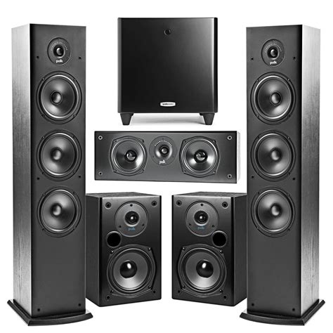 Polk Audio T30 Center Channel Speaker with Polk DSW PRO 440 WI ...