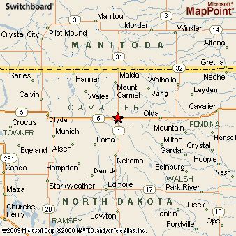 Langdon, North Dakota Area Map & More