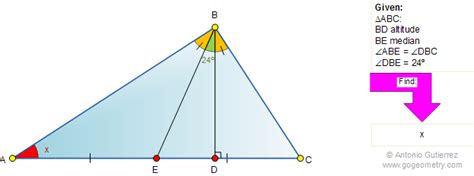 Geometry Problem 414: Triangle, Angles, Altitude, Median, Congruence ...