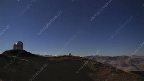 Night sky over La Silla Observatory - Stock Video Clip - K005/8860 ...