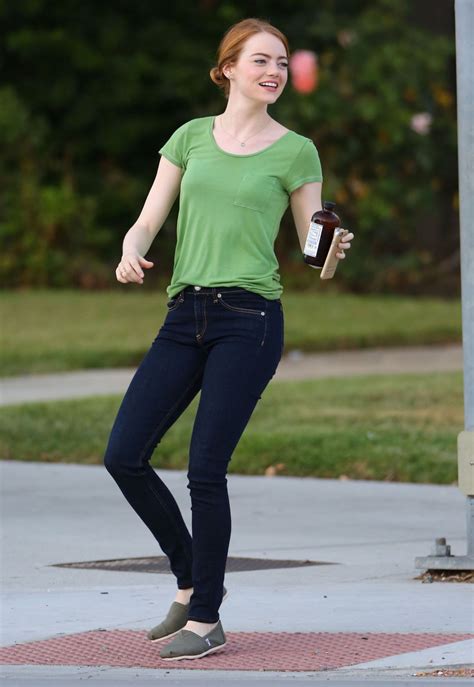 Emma Stone - 'La La Land' Set in Los Angeles, August 2015 • CelebMafia