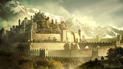 Andrew Suryadi - Ancient Wall Kingdom Matte Painting