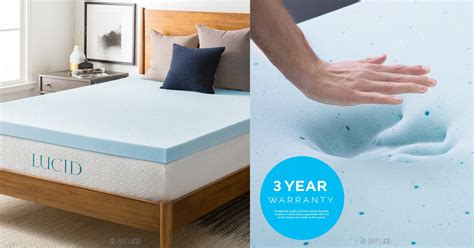 Amazon: LUCID 3" Gel Memory Foam Mattress Topper, Full $67.49 (Regular ...