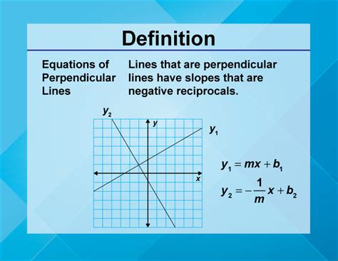 Definition--Linear Function Concepts--Equations of Perpendicular Lines ...