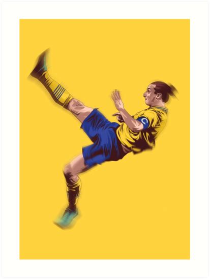 " zlatan bicycle kick " Art Print by siddick49 | Redbubble