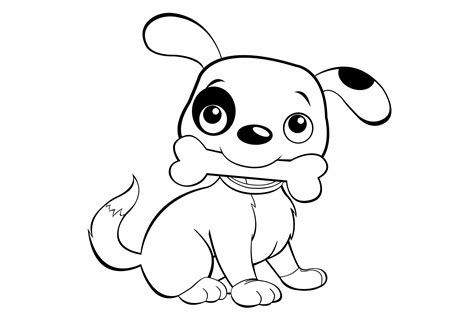 Introducing Thrilling Cartoon Dog Coloring Pages Chasing Struggle with ...