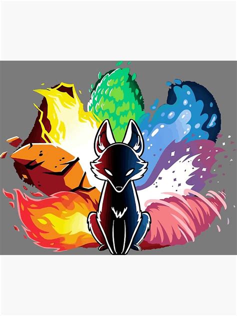 "elemental kitsune" Poster for Sale by glenbates | Redbubble