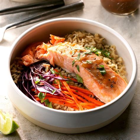 Thai Salmon Brown Rice Bowls Recipe: How to Make It