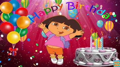 Original Happy Birthday Song ♫♫♫ Birthday Song For Kids with Dora the ...