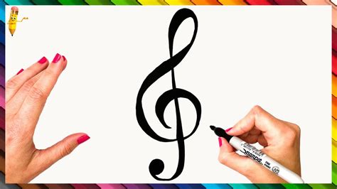 How To Draw A Treble Clef Step By Step Treble Clef Drawing Easy