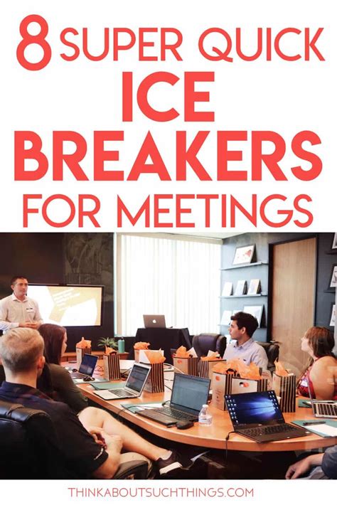 8 Super Quick Ice Breakers for Meetings | Team building icebreakers ...