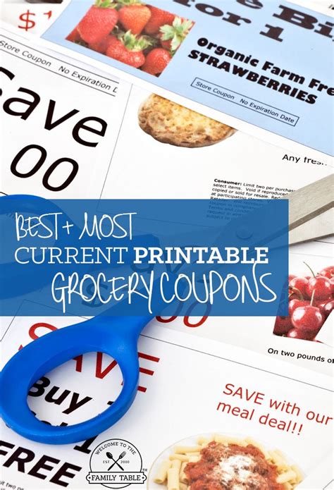 the best and most current printable grocery coupons are on sale here in ...