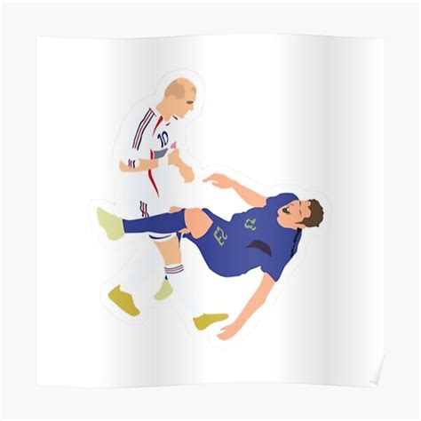 "Zinedine Zizou Zidane HeadButt Merch and Apparel - " Poster for Sale ...