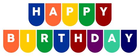 Happy Birthday Banner Printable Free