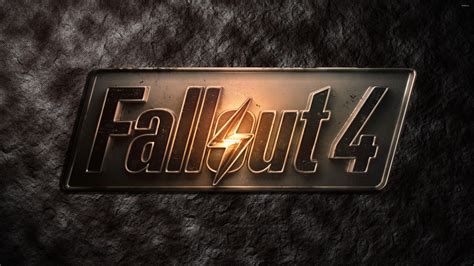 Metallic Fallout 4 logo on stone wallpaper - Game wallpapers - #50134