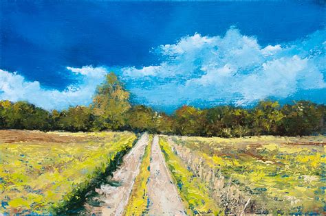 Fields Road - Oil Painting - Fine Arts Gallery - Original fine Art Oil ...