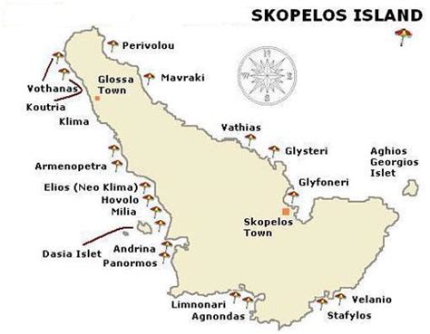 Map of Skopelos