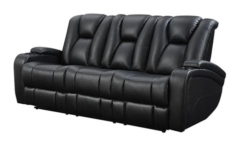 Delange Reclining Power Sofa with Adjustable Headrests and Storage in ...