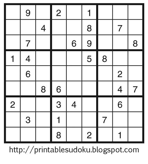 Printable Sudoku | Printable Sudoku For Children | Printable Sudoku Free