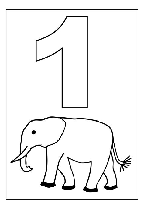 Free Printable Number Coloring Pages For Kids