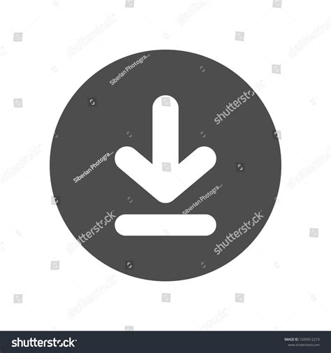 Download Button Vector Icon Stock Vector (Royalty Free) 1039912210 ...