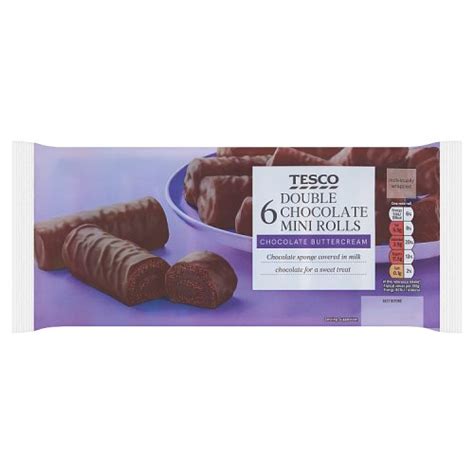 Tesco 6 Double Chocolate Mini Rolls | Really Good Culture