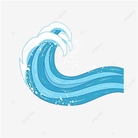 Ocean Waves Border Clipart Vector, Wave Clipart Wave Ocean Wave Blue ...