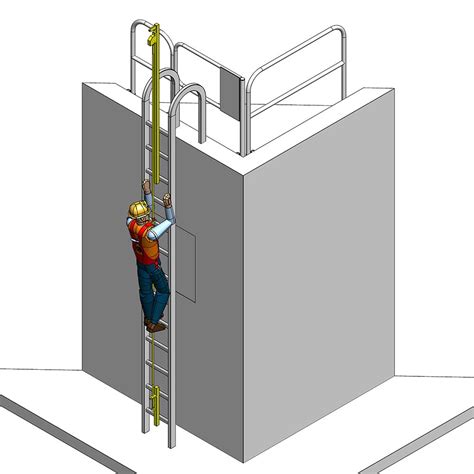 Ladder Fall Arrest Systems, Vertical Cable Lifeline & Rigid Track – CAI ...