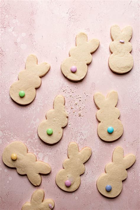 Easter bunny cookies are simple and easy shortbread cookies.