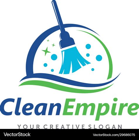 House cleaning cleaning service business logo Vector Image