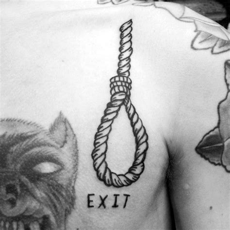 50 Noose Tattoo Designs For Men - Hangman's Knot Ink Ideas