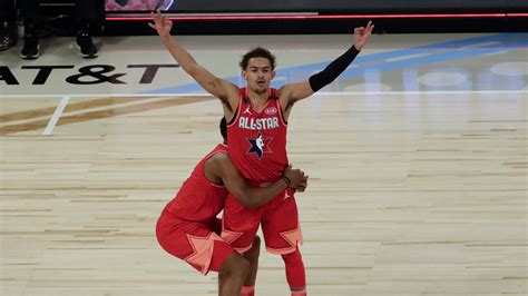 Trae Young All Star Game halfcourt shot lights up night | 11alive.com