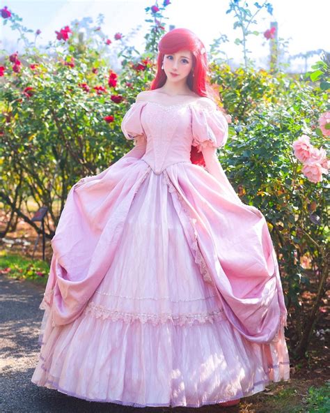 Ariel Pink Dress, Ariel Wedding Dress, Sissy Dress, Disney Princess ...