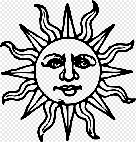 Face Smiley Sun, Grey Sun s, face, monochrome, head png | PNGWing