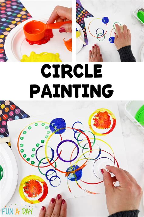 Circle Painting Process Art for Kids - Fun-A-Day!