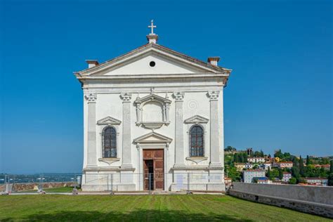 Cathedral of San Giorgio in Slovenian Town Piran Stock Image - Image of ...