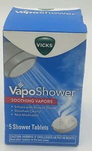 VICKS Vapo Shower Soothing Vapors, 5 Shower Tablets | eBay