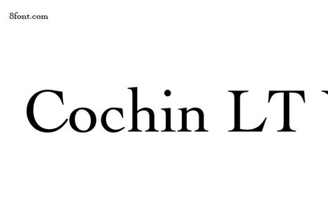 Cochin LT W04 Roman - Free Font Download