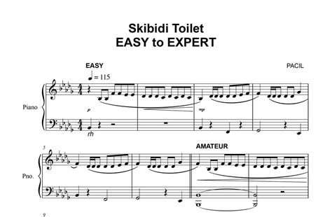 Skibidi Toilet | EASY to EXPERT but... (SHEET MUSIC)